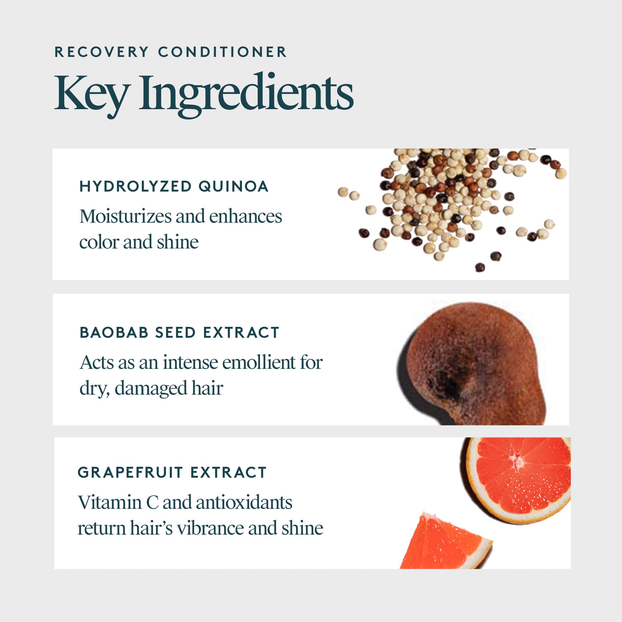 Aplicación del Acondicionador Recuperación en el cabello para facilitar el peinado