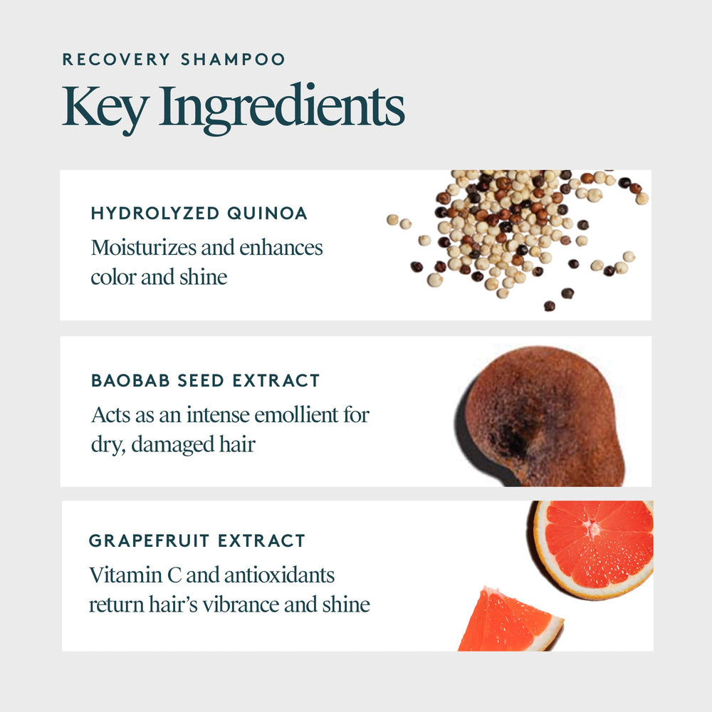 VIRTUE Recovery Shampoo seguro para color mantiene el tono