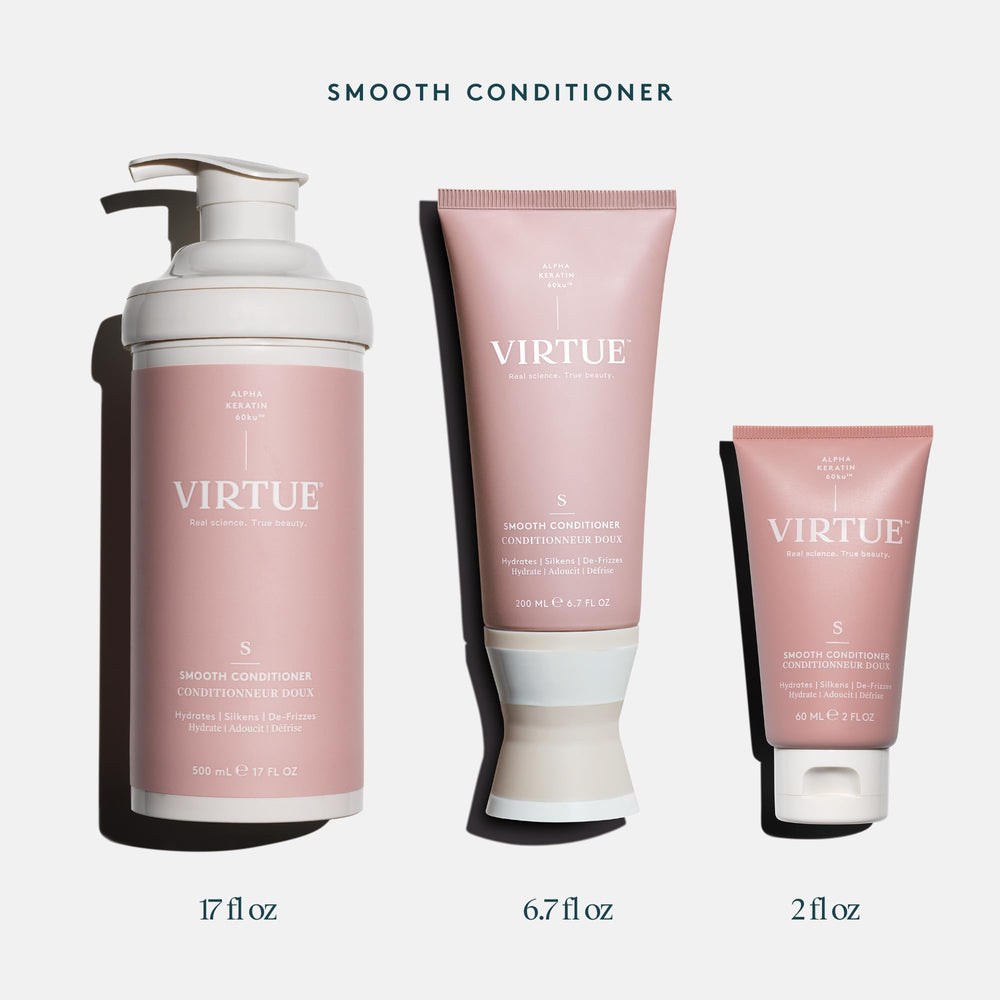 Virtue Smooth protege el color, manteniendo brillo en cabellos teñidos.