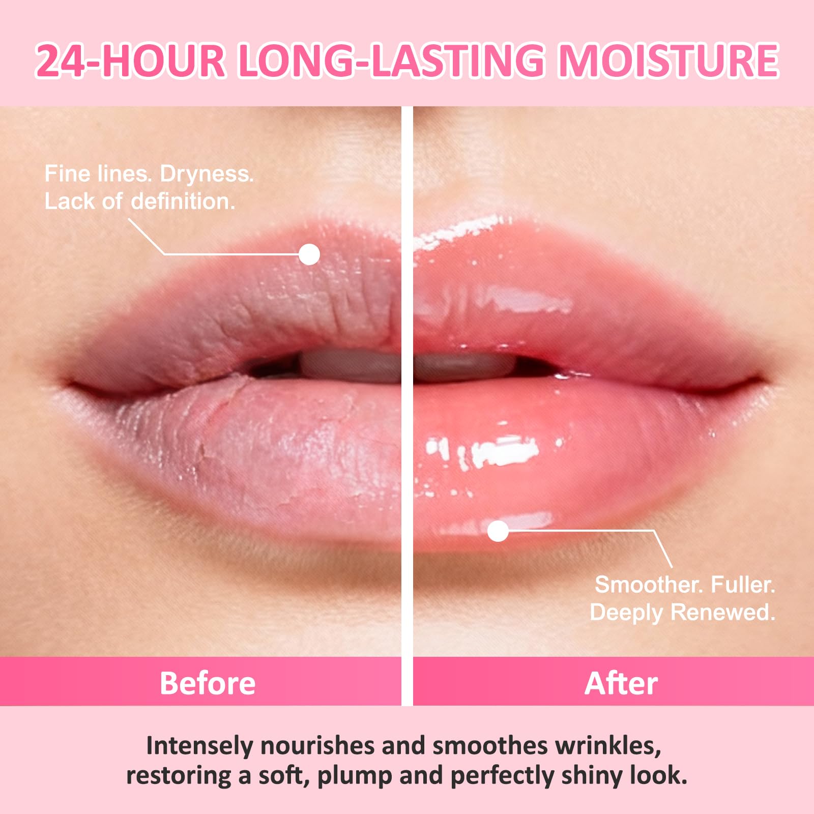 VISRIE bálsamo labial durazno pot, textura cremosa para labios suaves