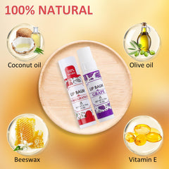 VISRIE vitamina E y aceite de coco para labios nutridos.