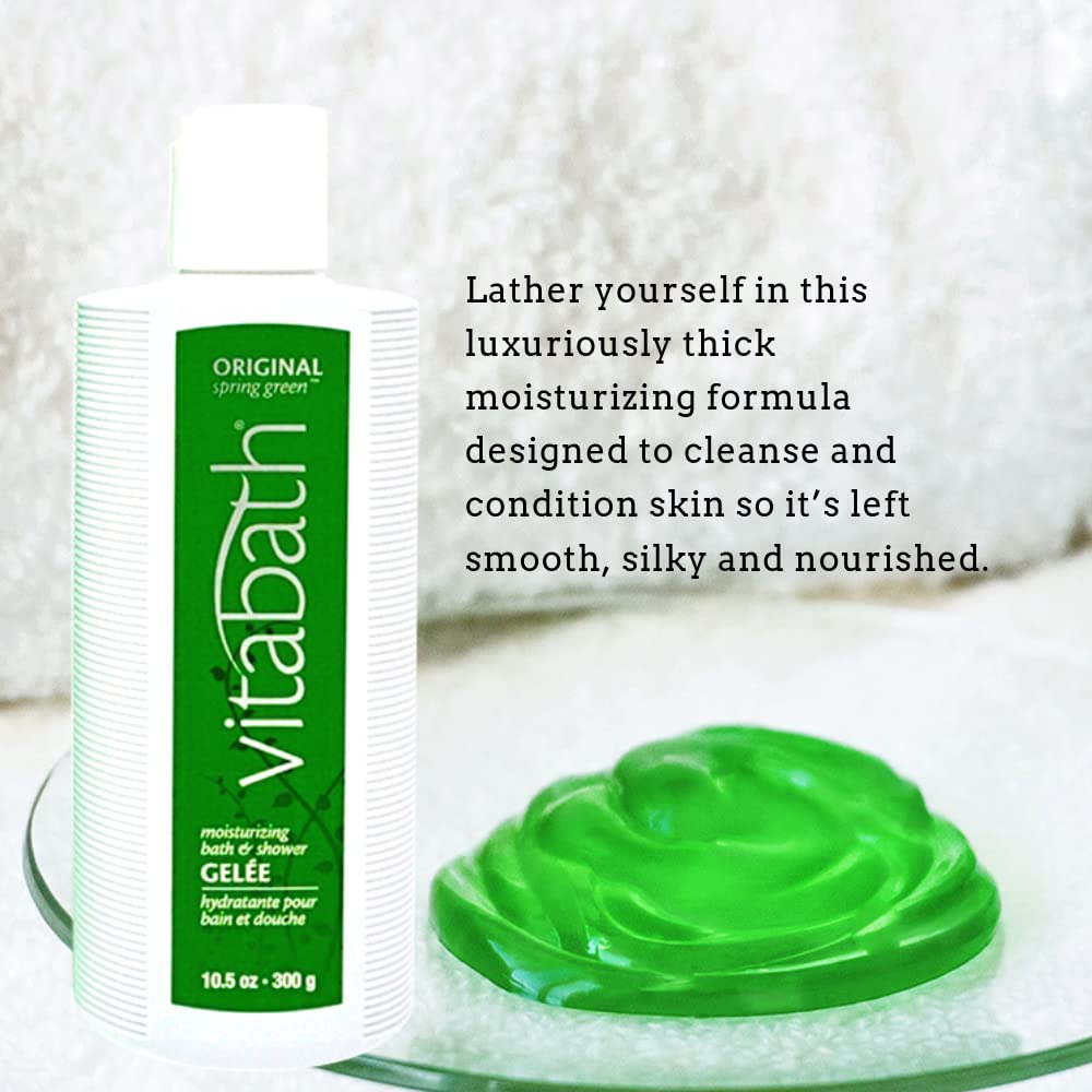 Vitabath Original Primavera Verde, cuidado suave, no contiene gluten ni sustancias irritantes.