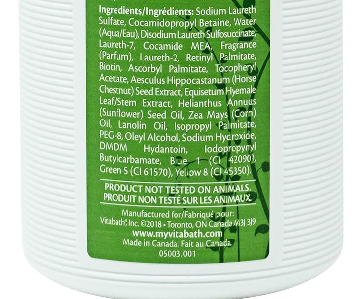 Vitabath Original Primavera Verde, envase de 10.5 oz práctico para uso diario.