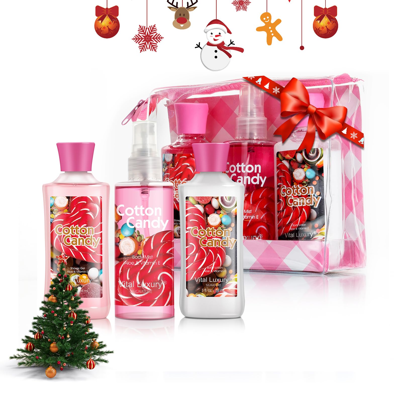 Vital Luxury crema corporal Cotton Candy hidrata y deja la piel tersa tras la ducha.