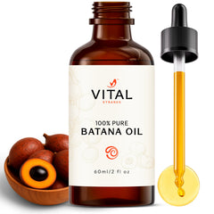 Vital Strands Batana Aceite Botella: cuidado diario para cabello sano y brillo natural.