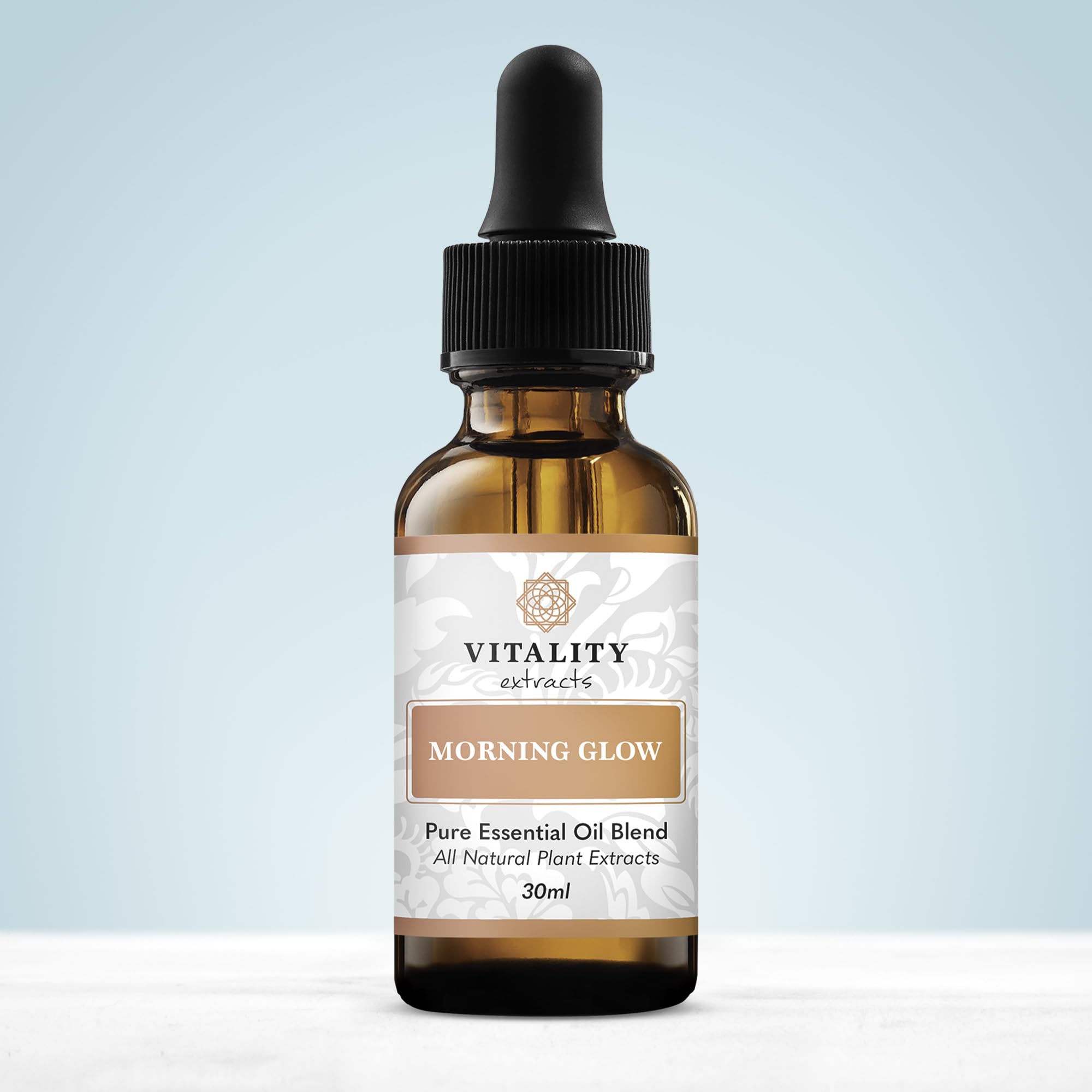 Vitality Morning Glow, sérum-applicateur, absorption rapide pour une peau douce et lumineuse.