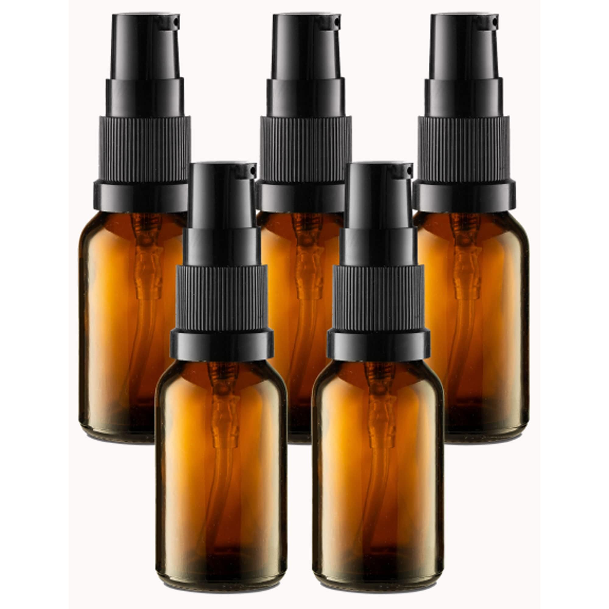 VitalUp botella ámbar 15ml con bomba para aceites esenciales