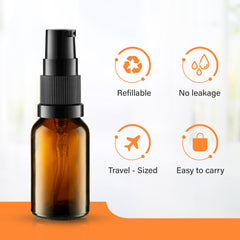 Conjunto VitalUp de 5 botes ámbar 15ml para viajes