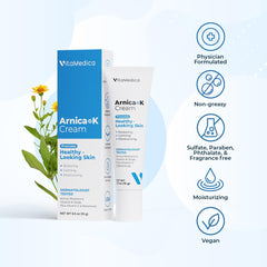 VitaMedica Arnica y vitamina K crema de textura ligera: absorción rápida y uso diario.