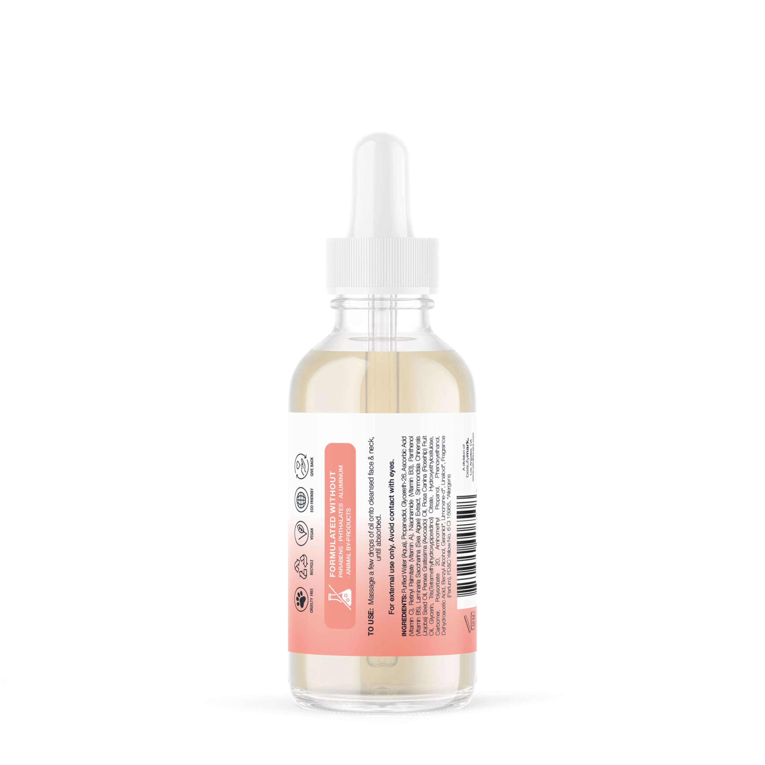 VITAMINS AND SEA BEAUTY, envase de 60 ml, práctico para uso diario.