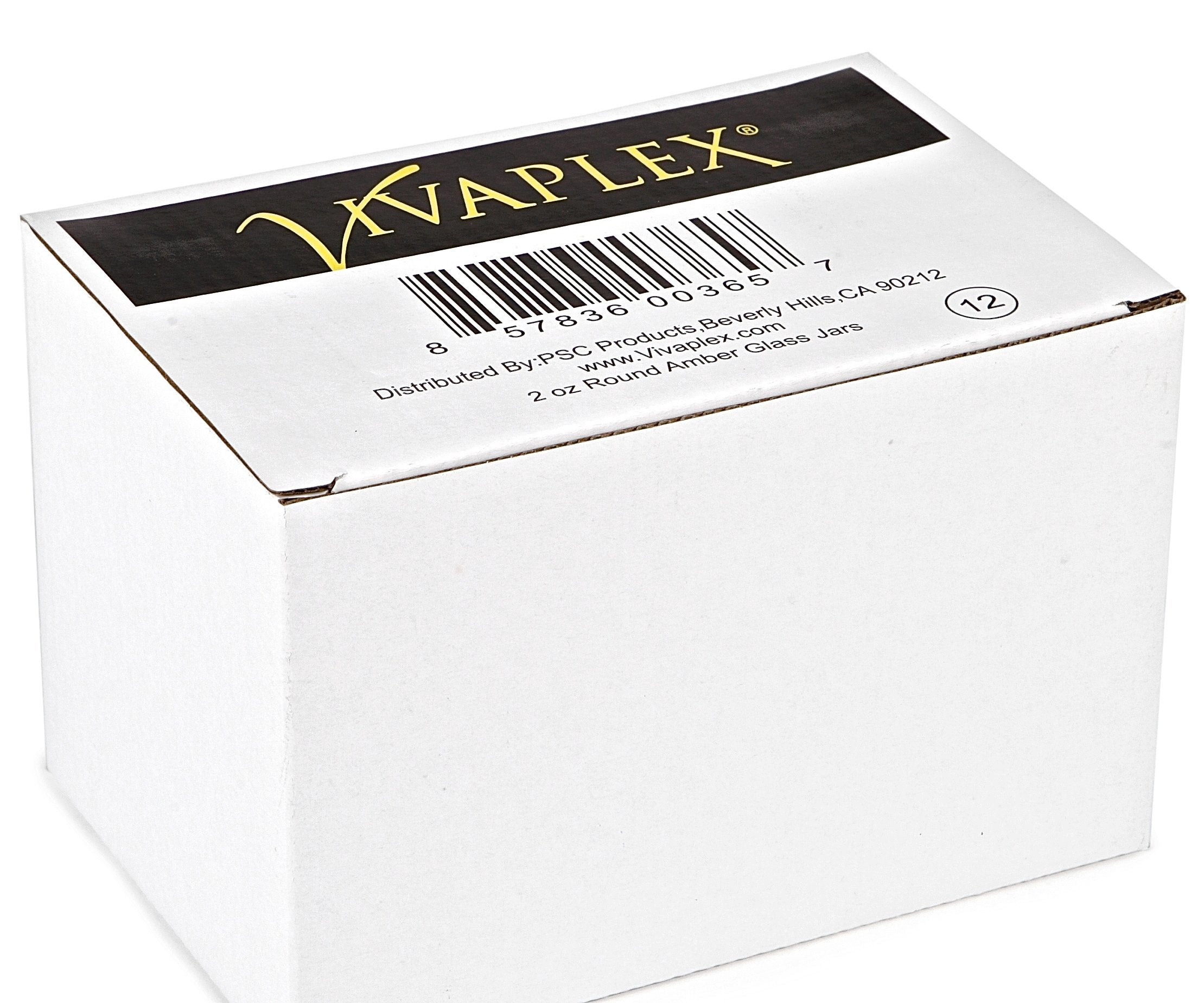 Vivaplex frascos ámbar 2oz para cremas y polvos, fáciles de transportar.