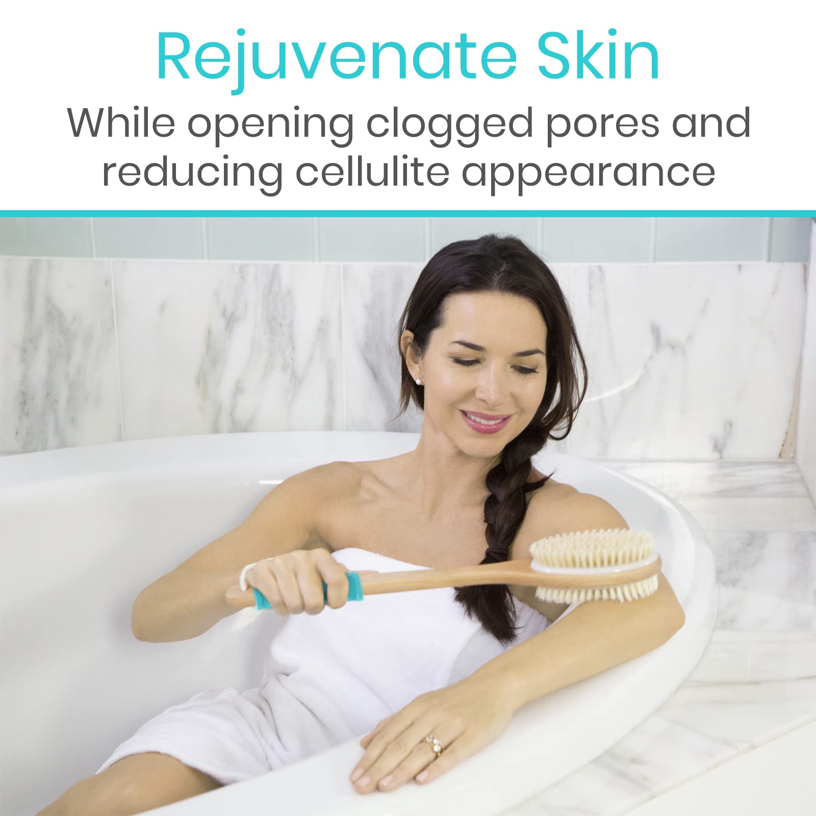 Cepillo Vive con cerdas duras para exfoliar piel áspera