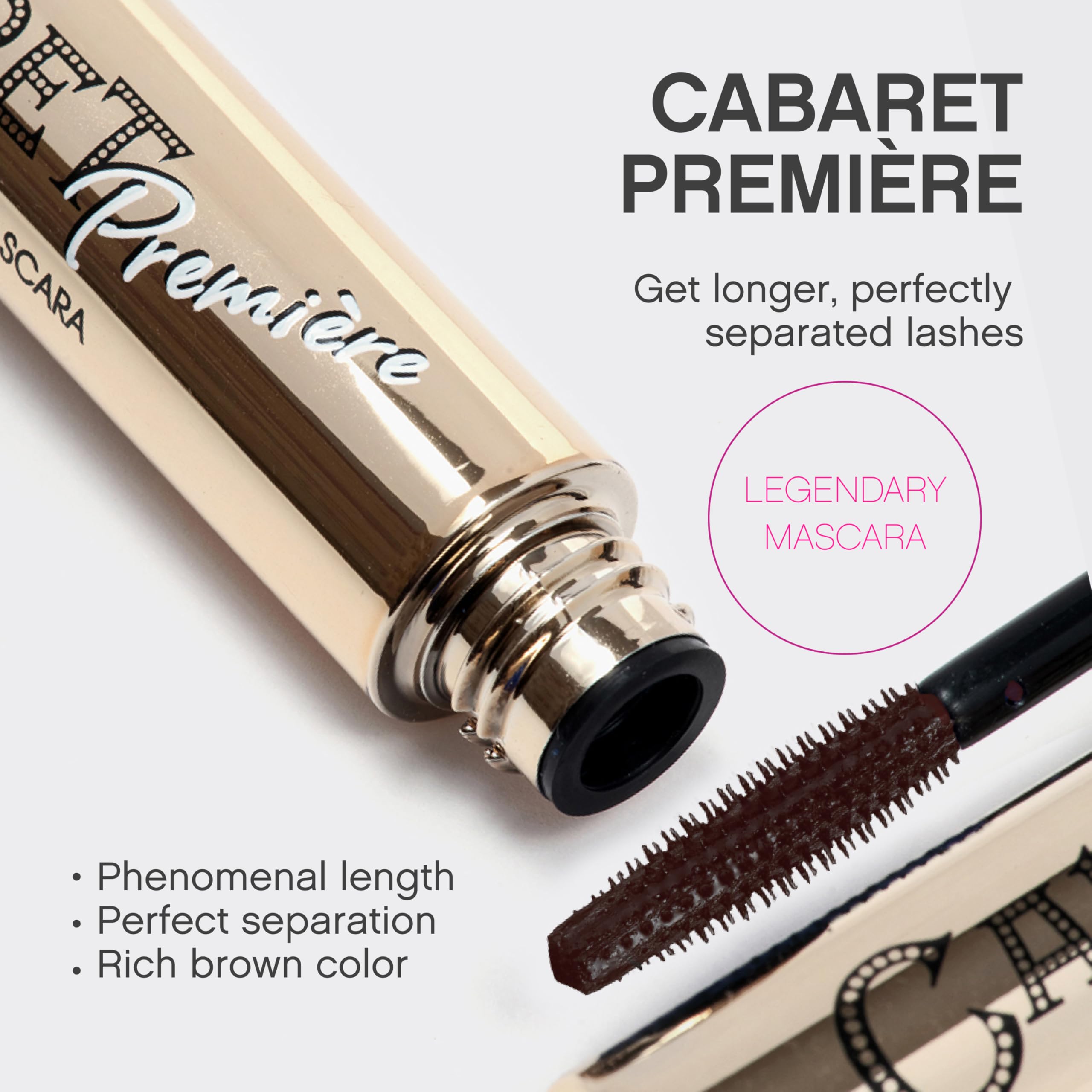Vivienne Sabó Cabaret Premiere Mascara: aplicador mini para una aplicación suave y precisa.