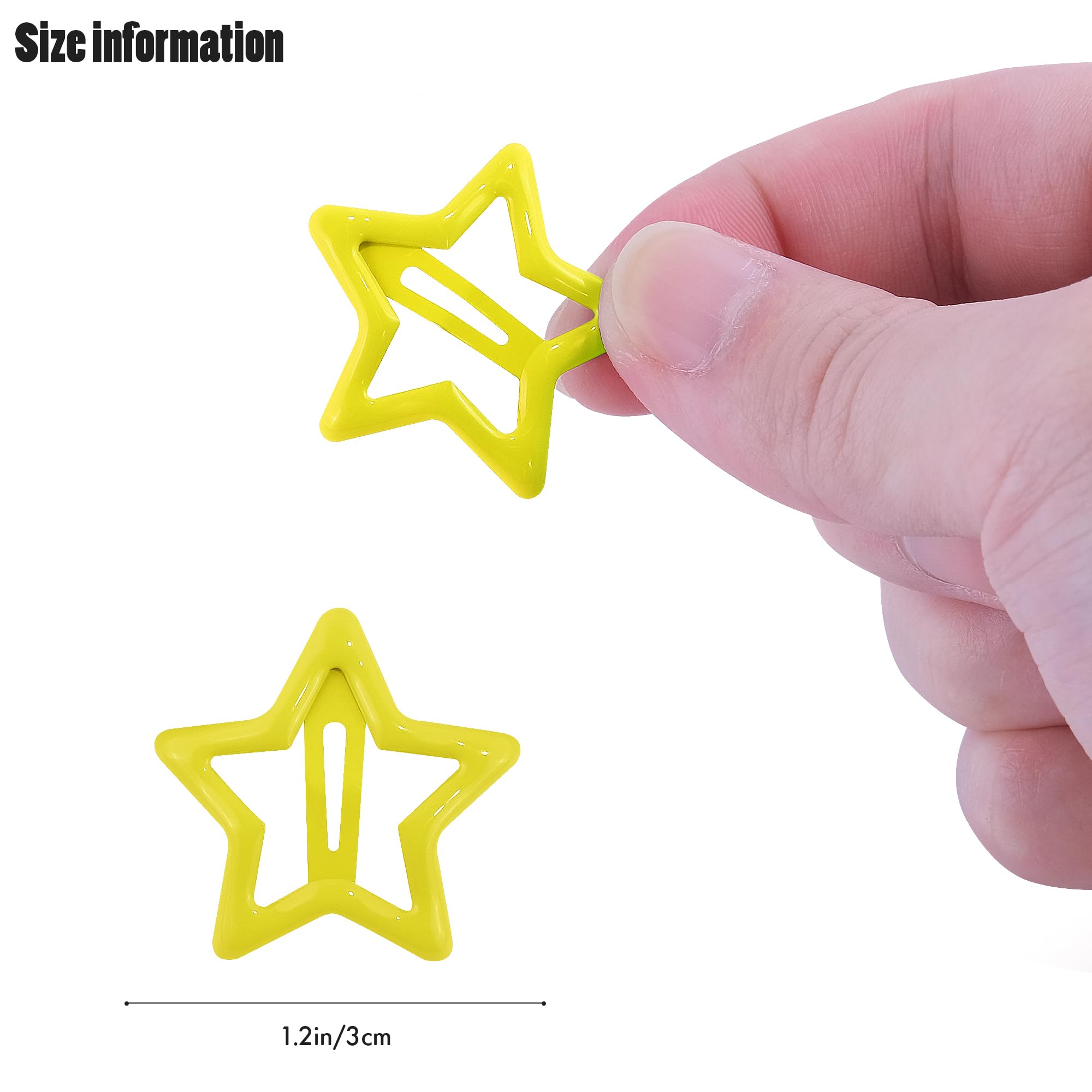 Pinzas estrella VIBILIA antideslizantes para todo tipo de cabello.