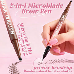 Vivitan Lápiz Cejas Microblading – brocha para definir bordes