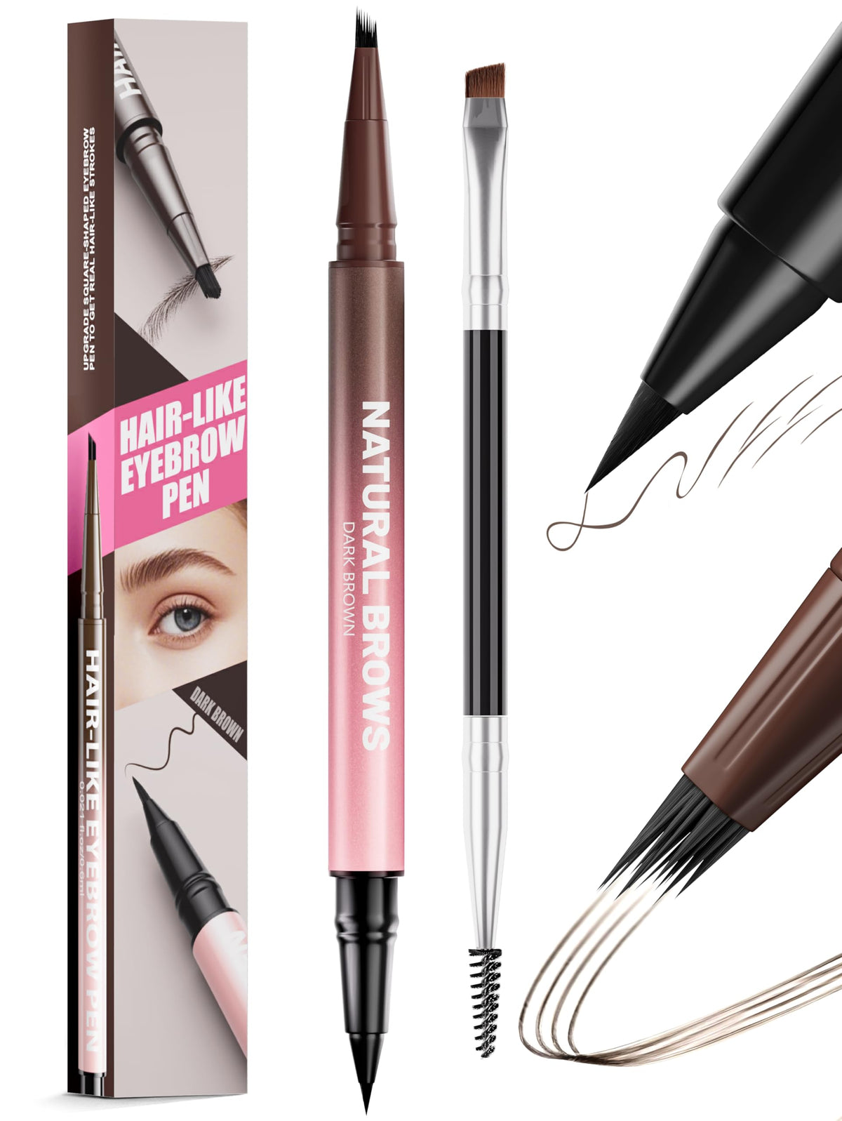 Vivitan Lápiz Cejas Microblading – punta para trazos naturales