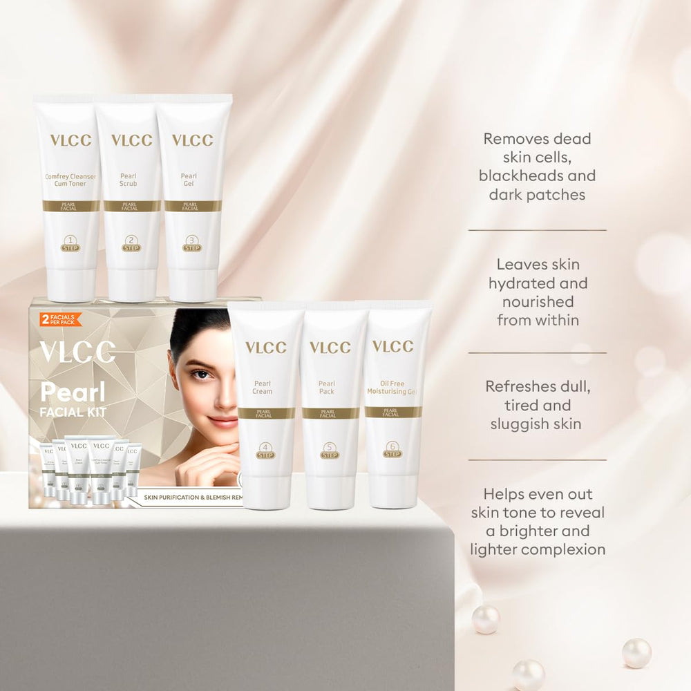 VLCC Pearl Facial Kit hidrata profundamente la piel y aporta nutrición.