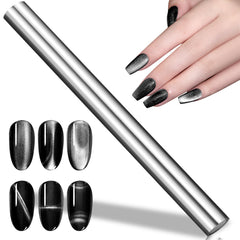 vnjaoi imán de uñas doble extremo, ideal para diseños con efecto ojo de gato.