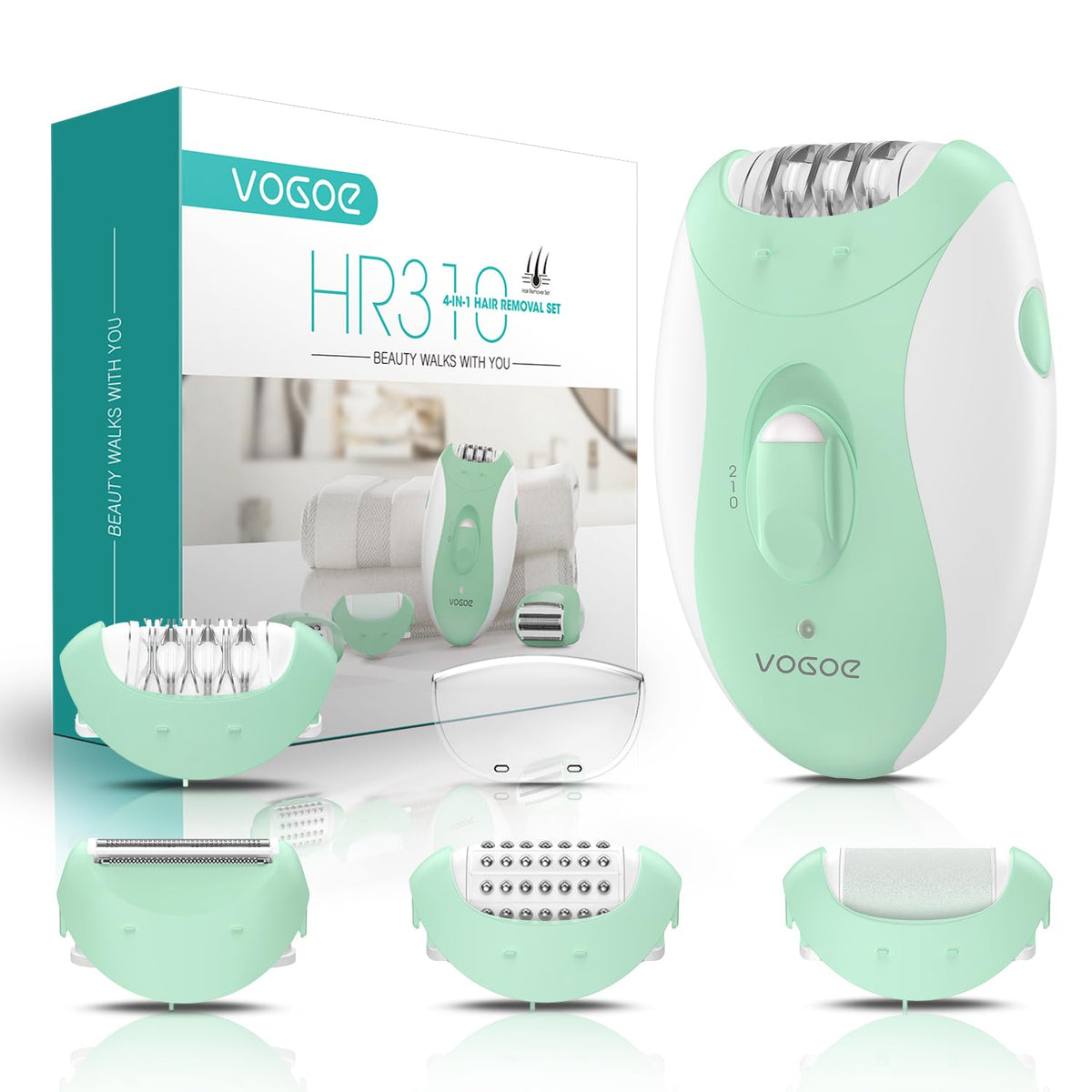 VOGOE HR310: depilación facial precisa con 21 pinzas para piel suave