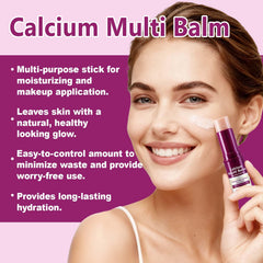 VOGSIG Calcium Multi Balm Stick near the eye area for quick hydration.