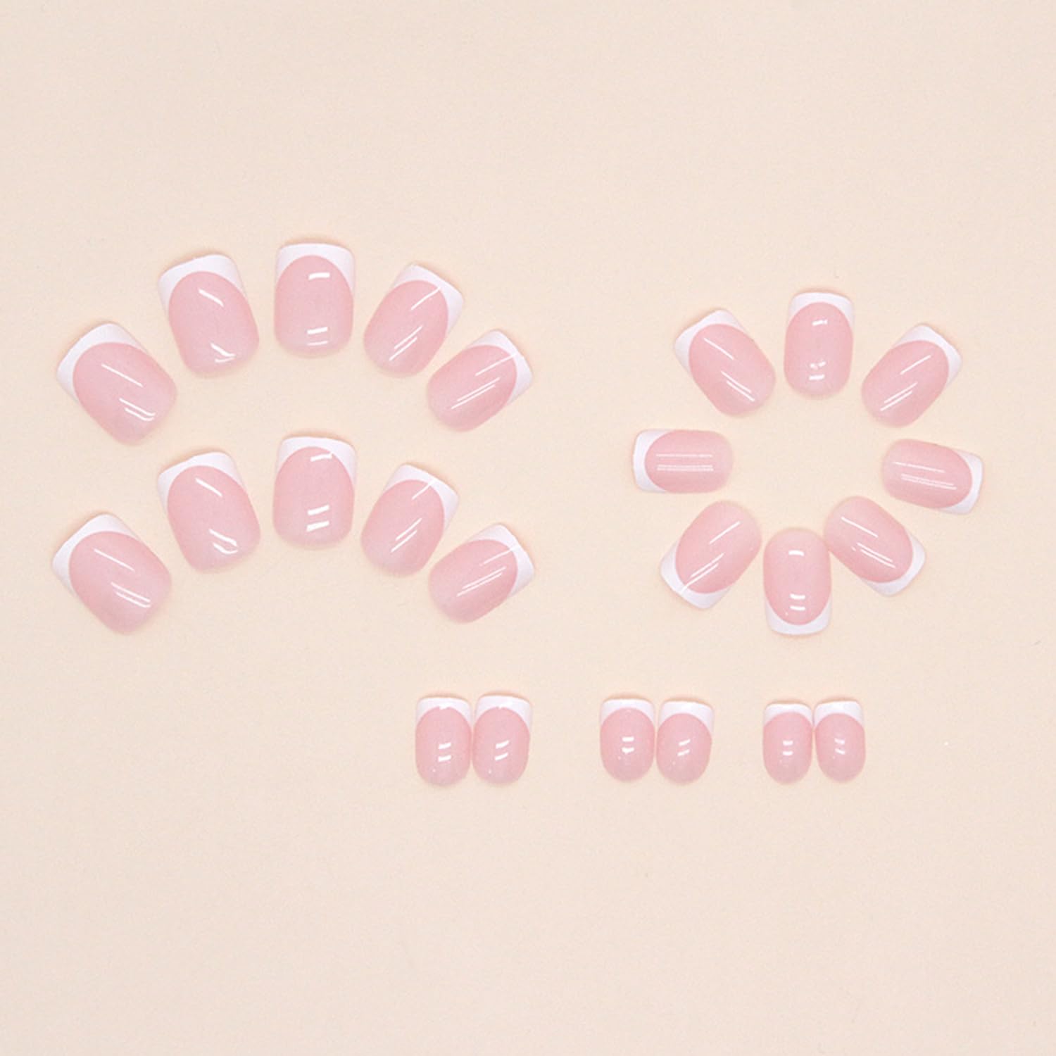 Uñas postizas Vopintpy para manicura casera rápida con brillo