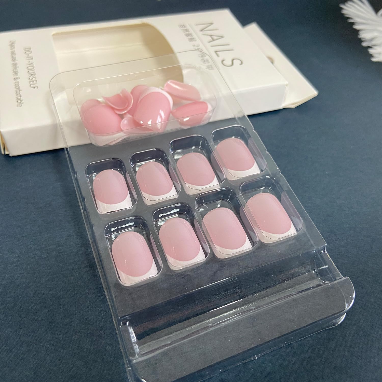 Uñas con adhesivo Vopintpy para fijarlas con adhesivo seguro