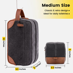 Vorspack bolsa de aseo de viaje colgante, vista lateral, fácil de colgar en el baño.
