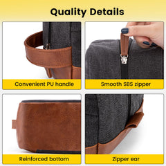 Vorspack bolsa de aseo de viaje detalle de bolsillos interiores para organizar accesorios pequeños.