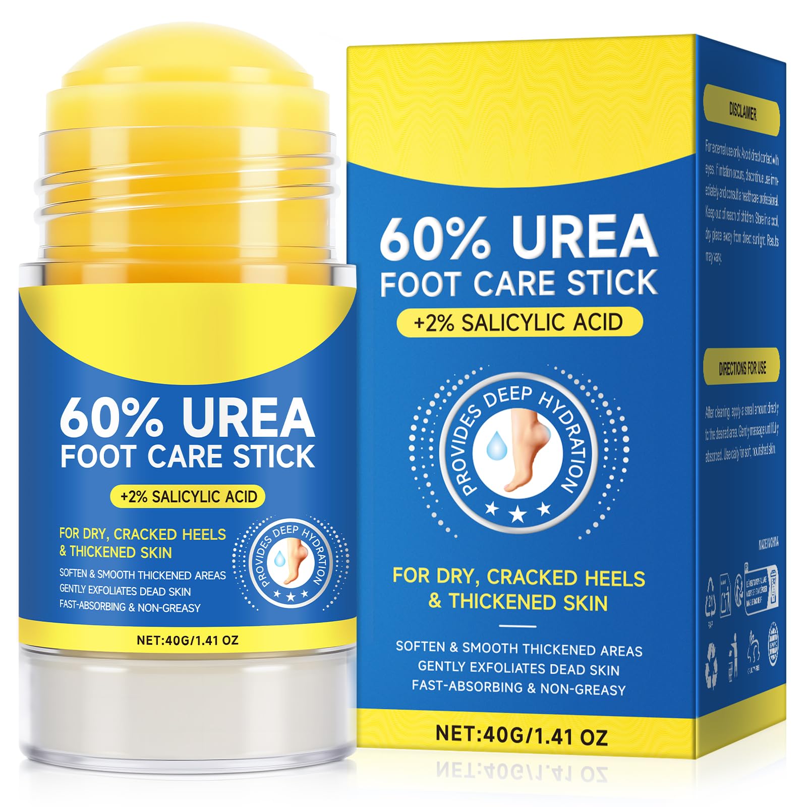 Vortexonix stick urea60% con acido salicílico en barra para pies.