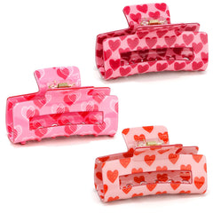 Pinzas de pelo Vovii con corazón rosa, conjunto de 3, perfecto para peinados de Valentín.
