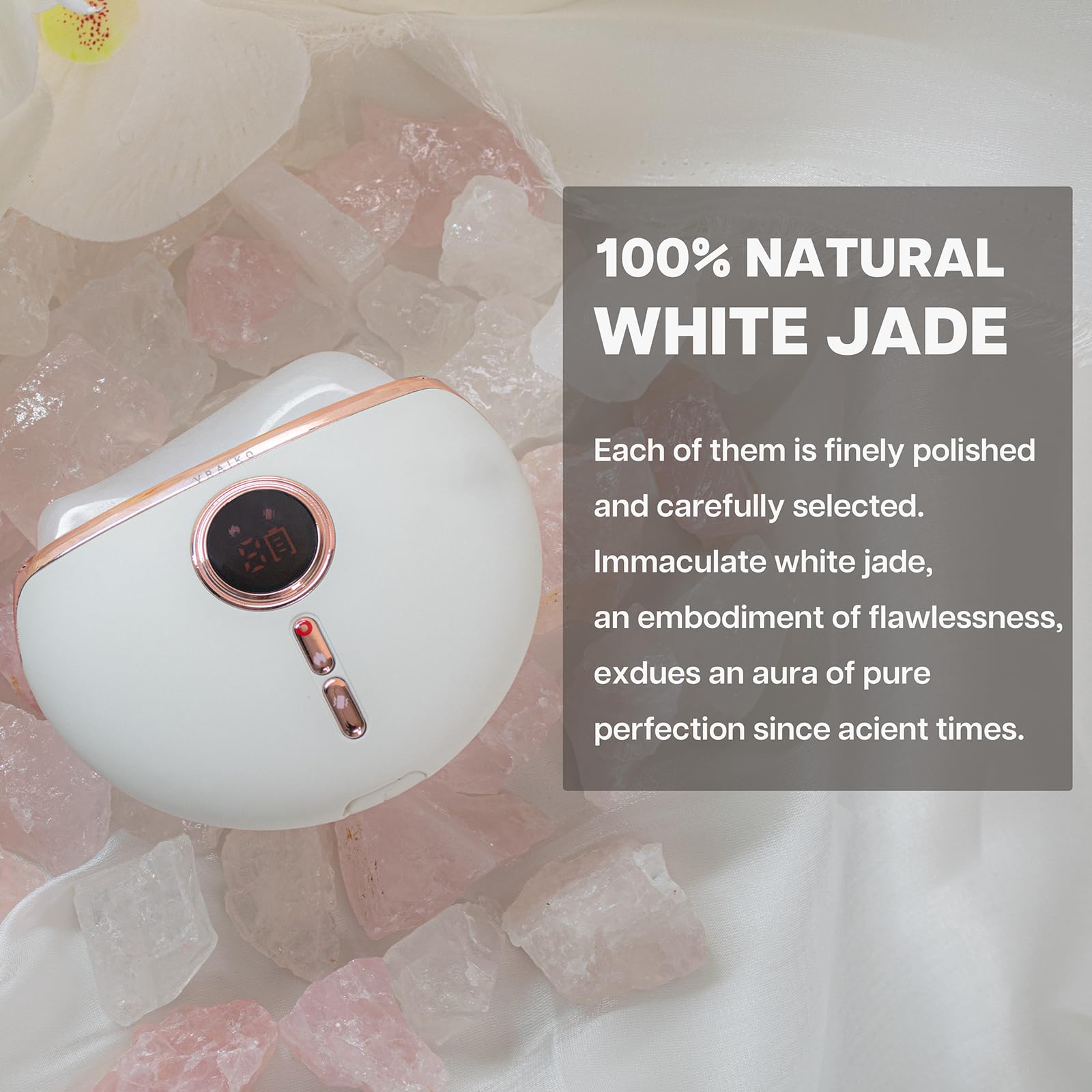 Jade natural certificado de Aurora para uso seguro y puro.