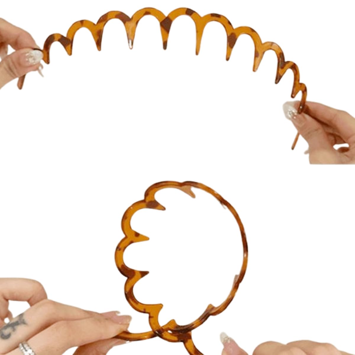 Vrose Flosi diadema para uso diario, diseño 90s que combina con cualquier look