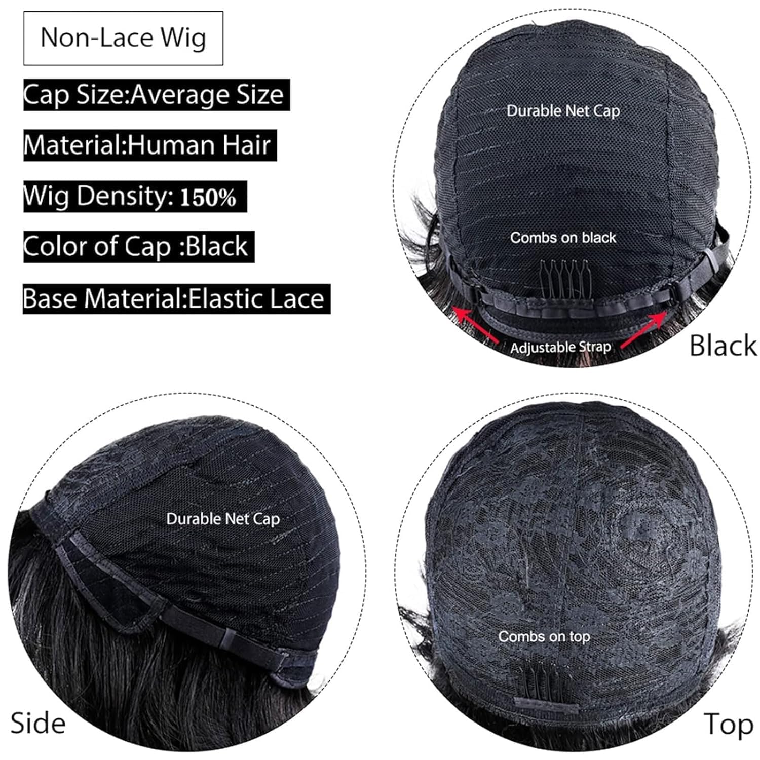 Peluca VRZ para cosplay y fiestas con acabado realista.