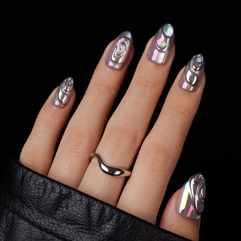 VSALON uñas postizas acabado salon brillo para aspecto profesional