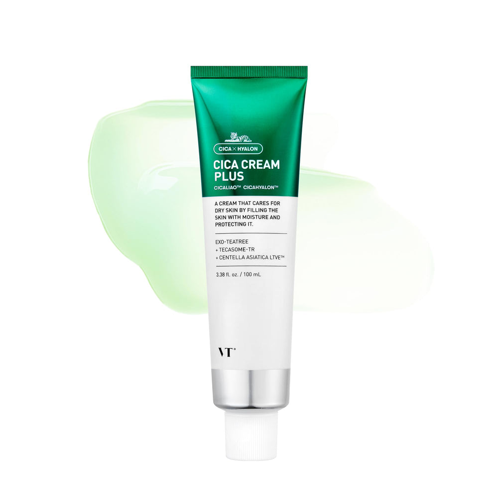VT COSMETICS Cica Cream Plus, crema hidratante para hidratación profunda y piel suave.