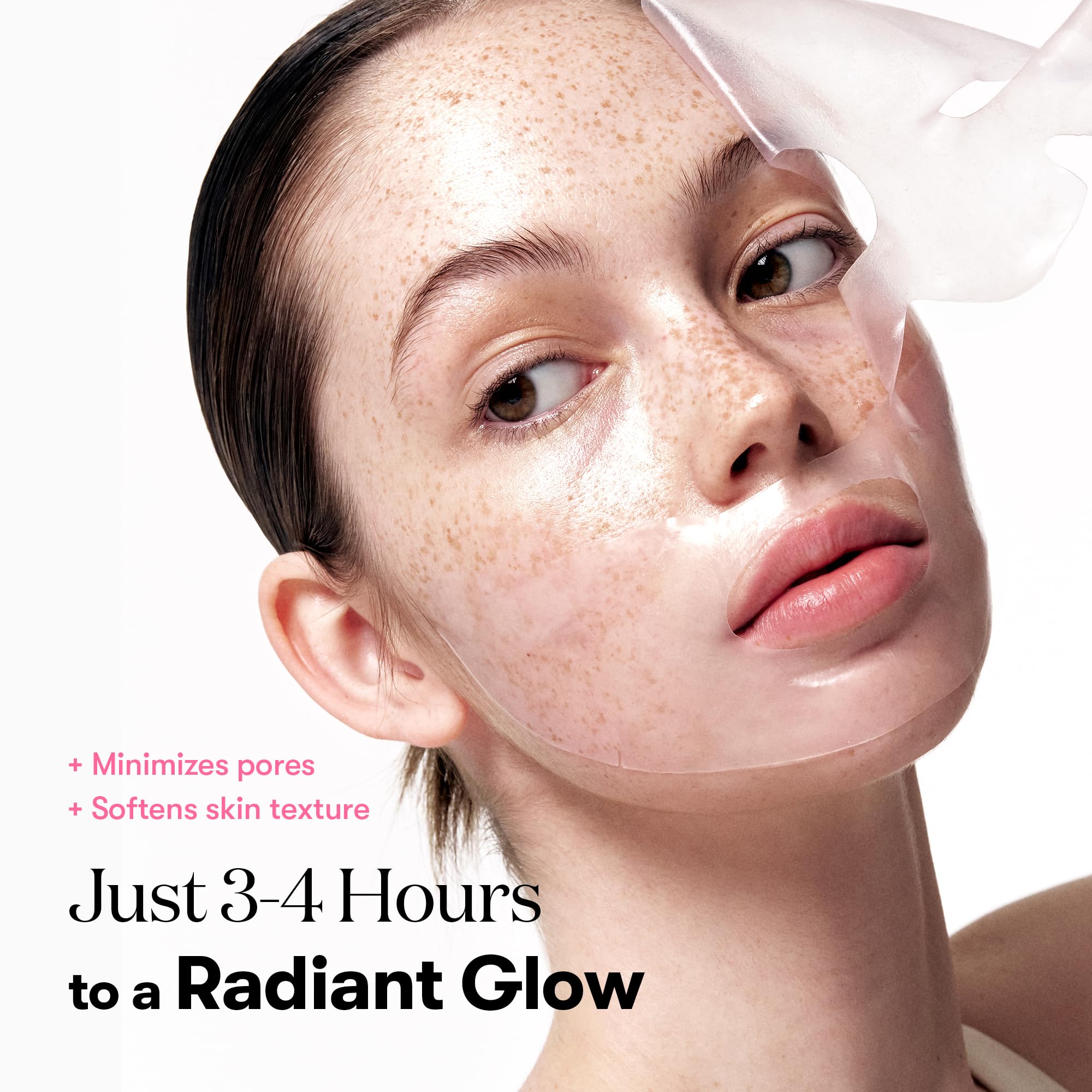 VT COSMETICS Reedle Shot face mask on demonstrates overnight absorption and skin comfort.