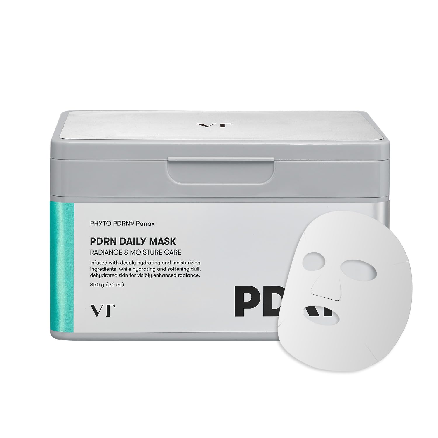 Mascarilla VT COSMETICS PDRN diaria: paquete sellado para conservar frescura.