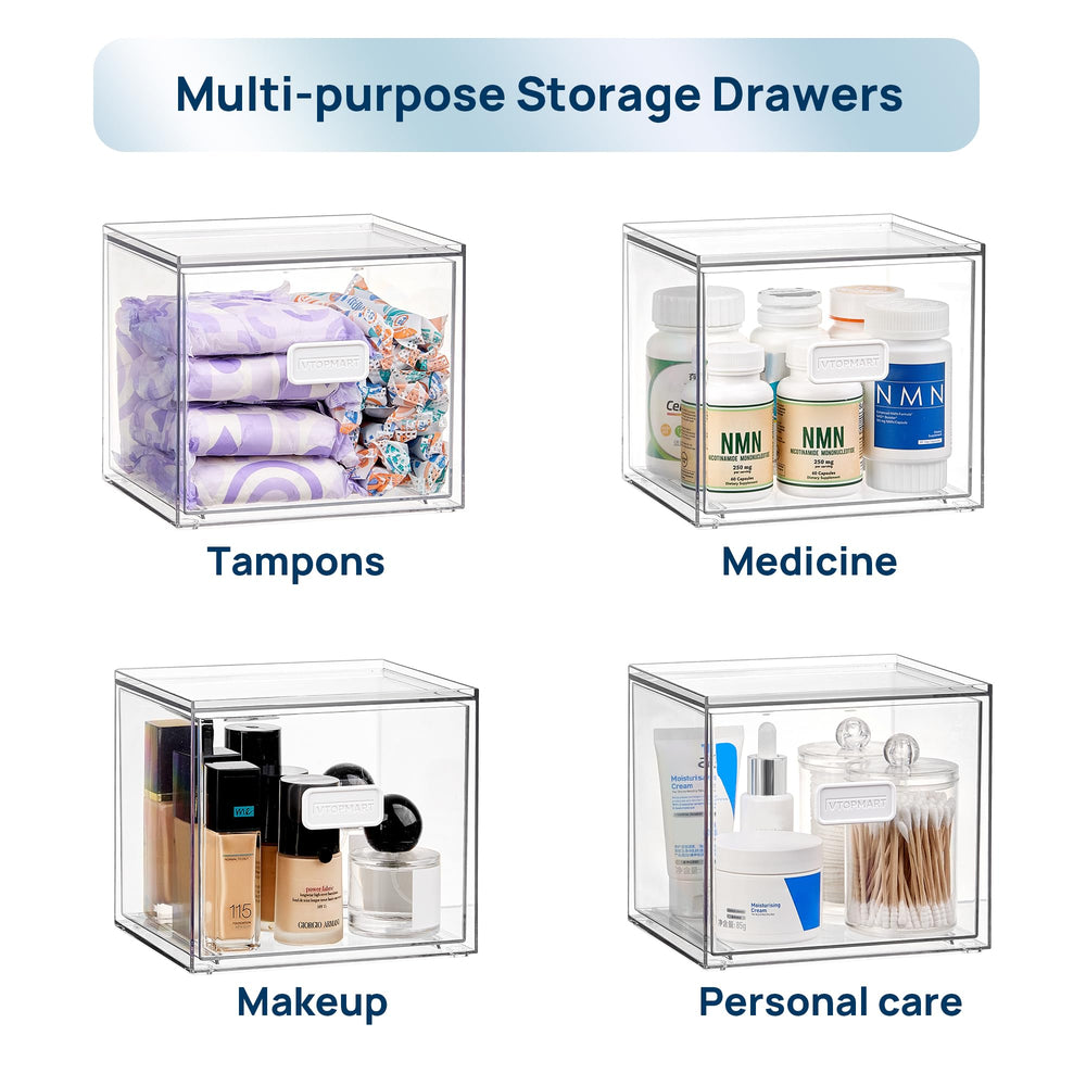 Vtopmart organizador de baño compacto; ideal para productos de cuidado