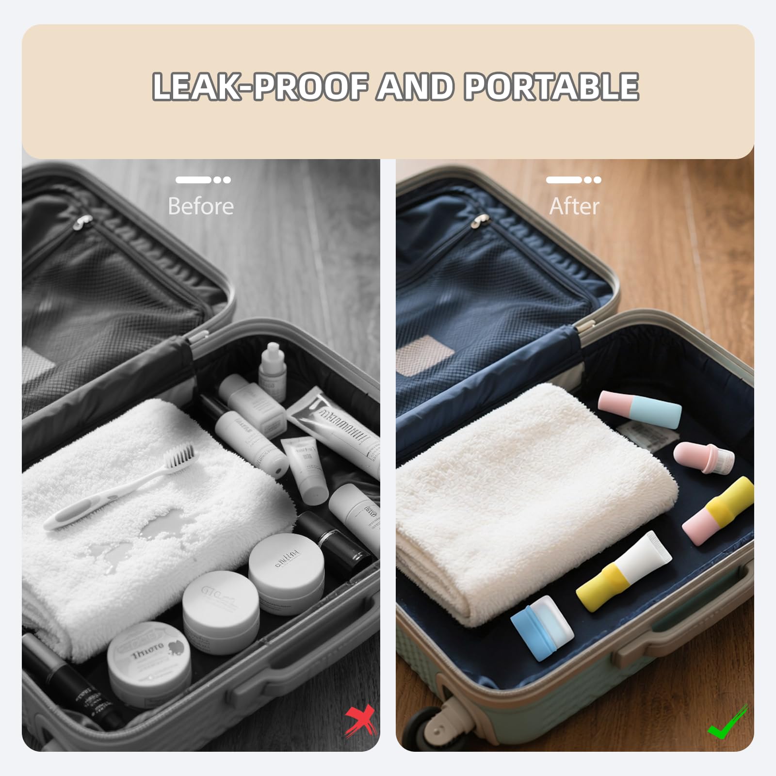 VYNFLICK funda reutilizable y lavable, opción sostenible para viajes