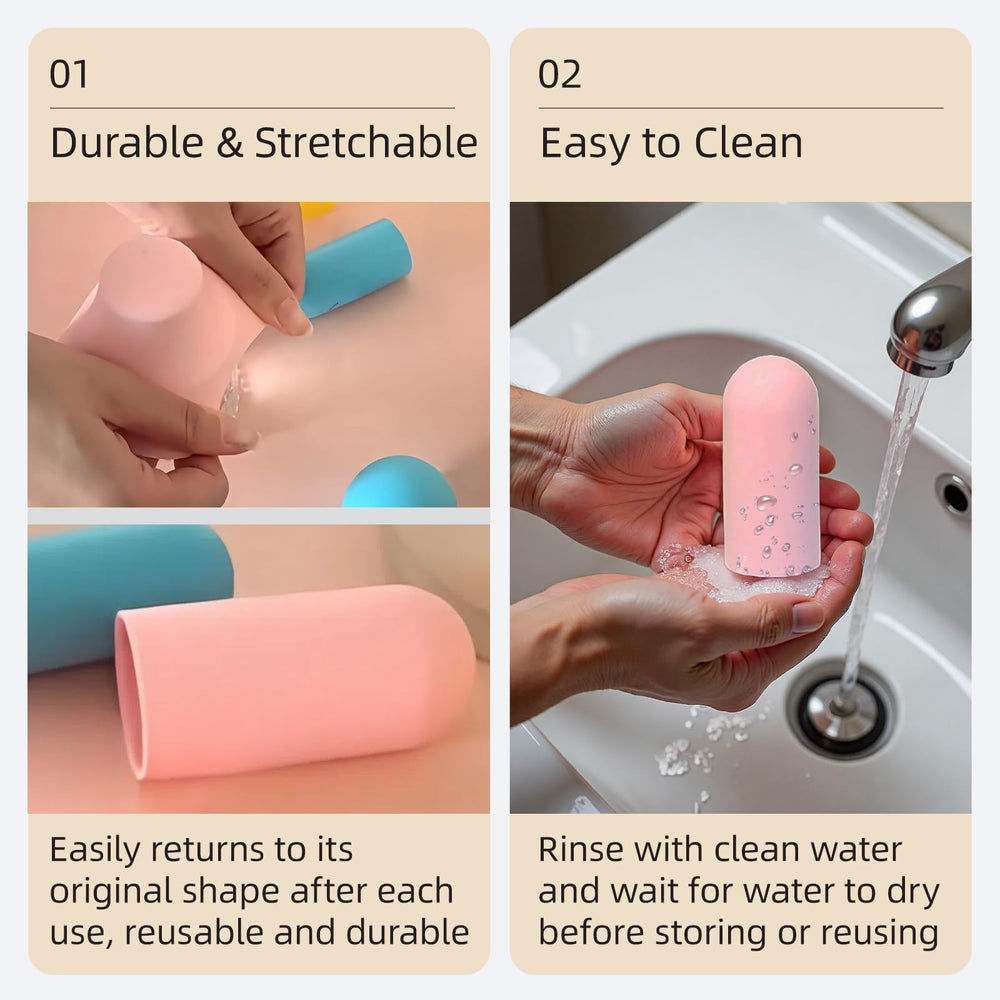 VYNFLICK funda silicona tamaño pequeño para muestras de perfume o cosméticos, conveniente