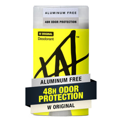 Desodorante original de W, envase 2.6oz, protección todo el día.