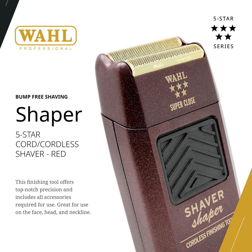 Wahl Professional 5 Star Series presenta un cabezal elegante para un acabado profesional.