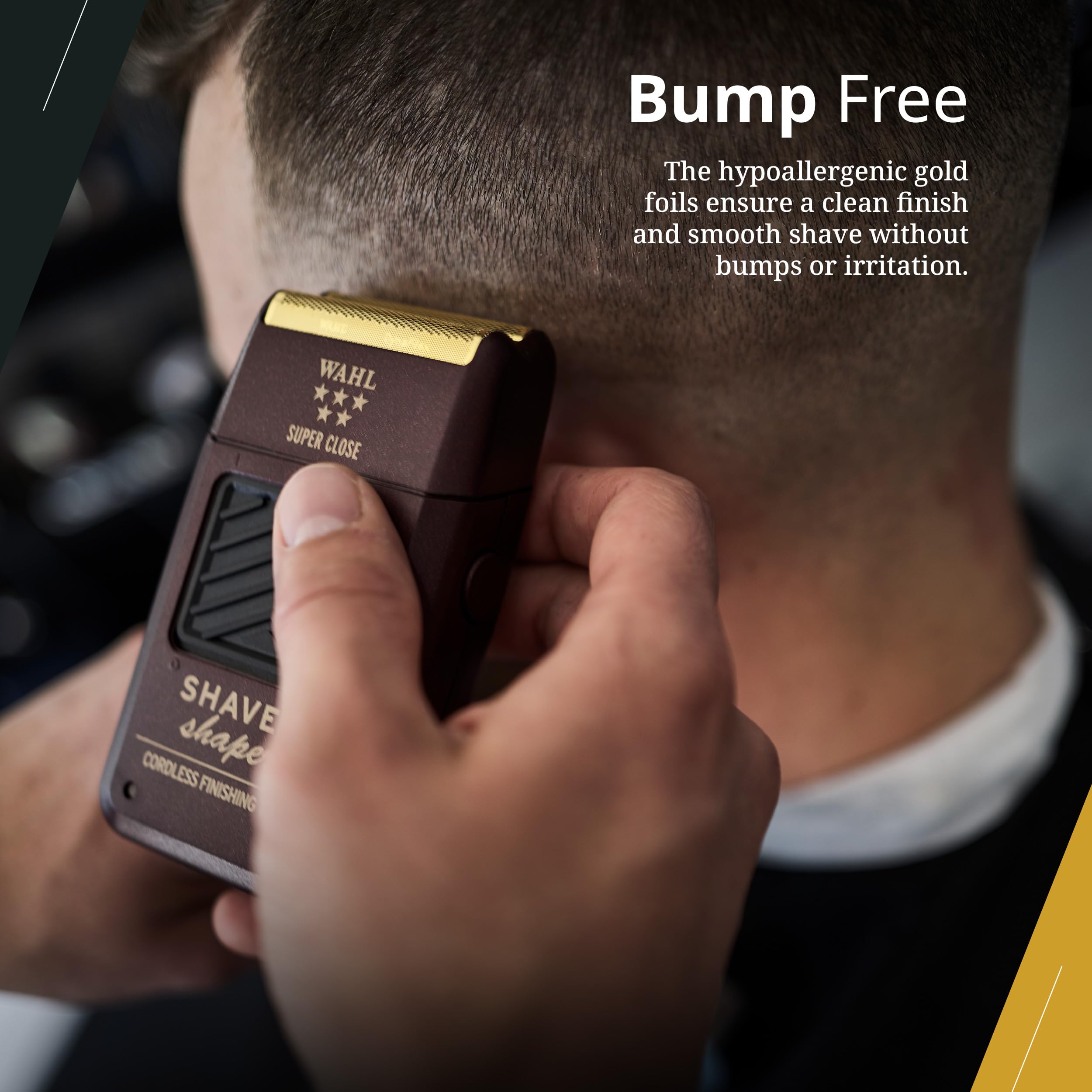 Wahl Professional 5 Star Series presenta hoja de oro hipoalergénica para piel sensible.