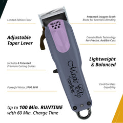 Wahl Magic Clip : batterie lithium offrant plus de 100 minutes d autonomie