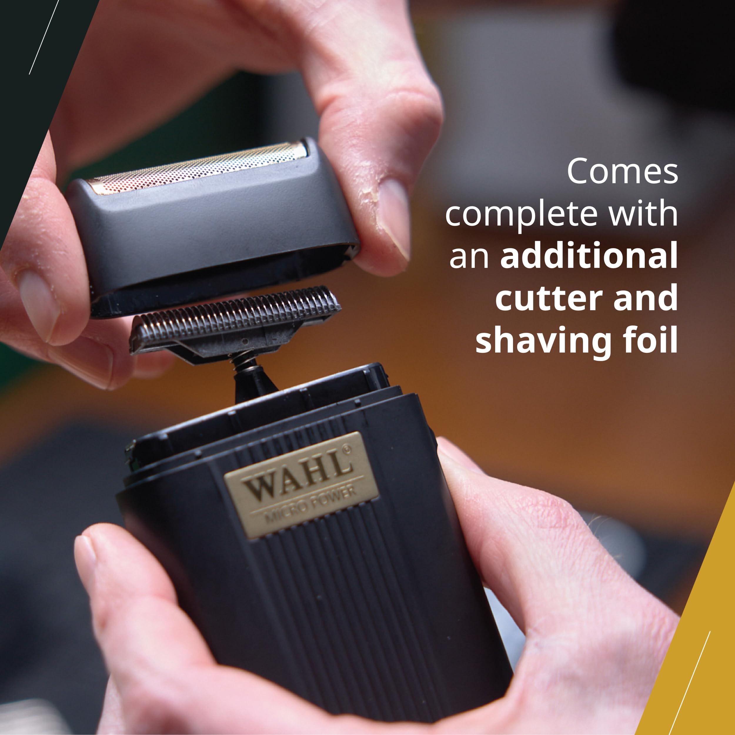 Wahl Professional Afeitadora Micro de Potencia, accesorios incluidos para resultados consistentes.