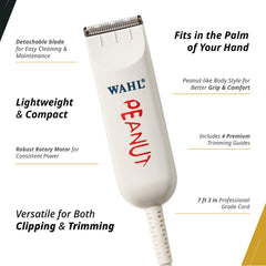 Wahl Professional Recortadora Peanut con cuchilla desmontable para limpieza rápida