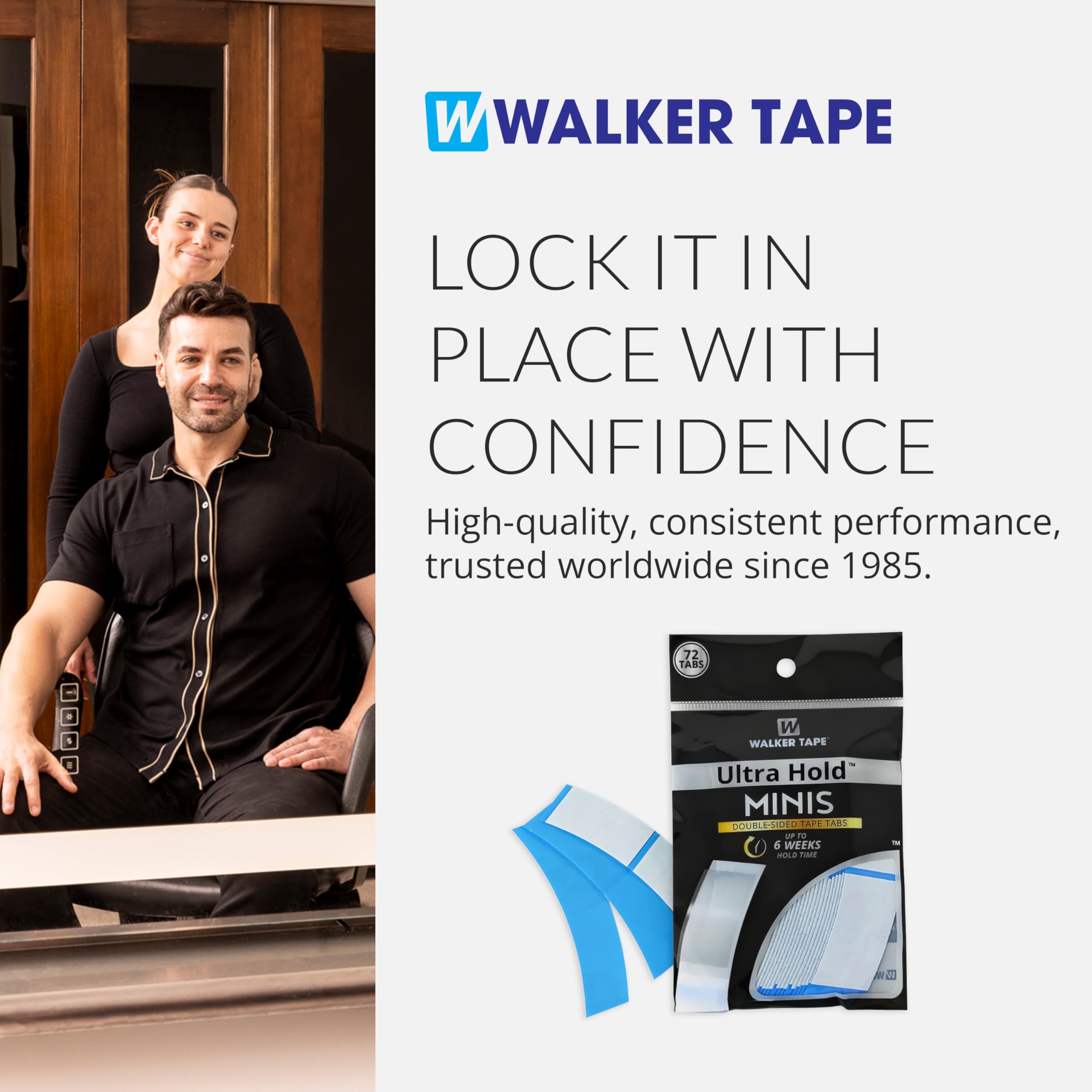Walker Tape Ultra Hold Mini Tabs diseño cómodo y flexible para movimiento