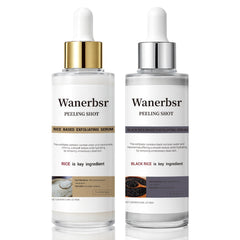 wanerbsr peel shot exfoliante arroz blanco botella: exfoliación suave y hidratación.