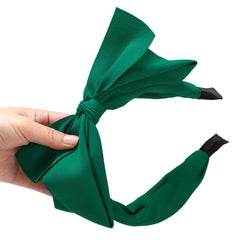 WantGor diadema verde con lazo para fiestas y eventos.