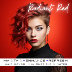 Watercolors shampooing dépôt couleur rouge application; idéale pour rafraîchir la teinte entre les salons.